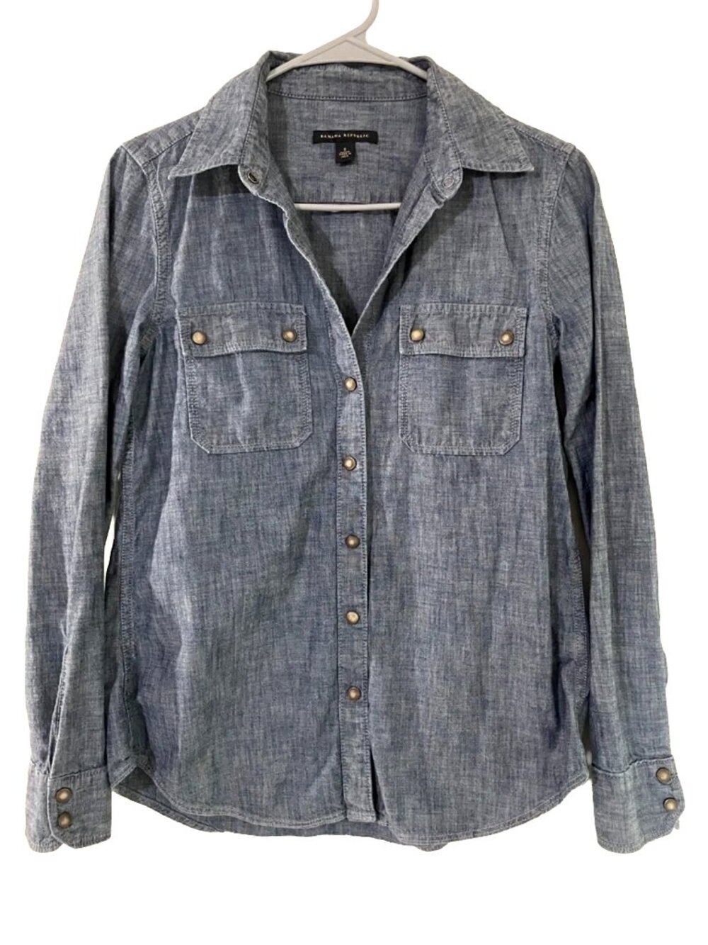 Banana Republic Blue Chambray Shirt S